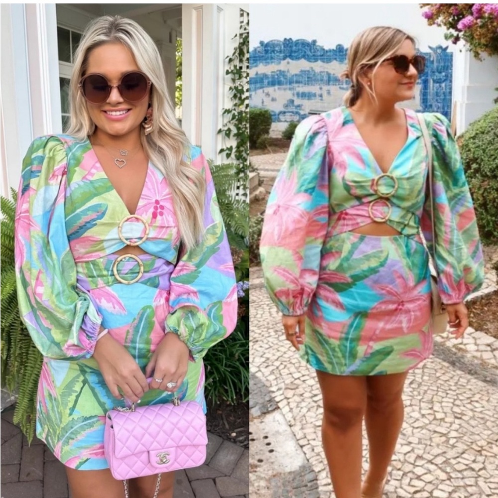 Farm Rio Beach Vibe Mini Dress L